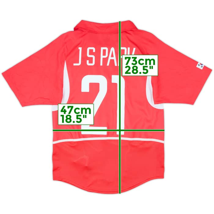 2002-03 South Korea Home Shirt J.S.Park #21 - 9/10 - (S)