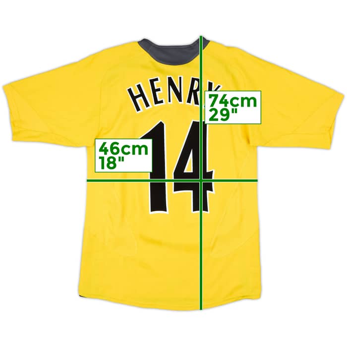 2005-06 Arsenal Away Shirt Henry #14 - 7/10 - (S)