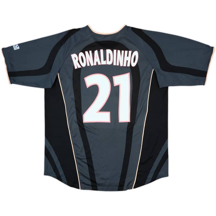 2001-02 Paris Saint-Germain Third Shirt Ronaldinho #21 - 7/10 - (XL)