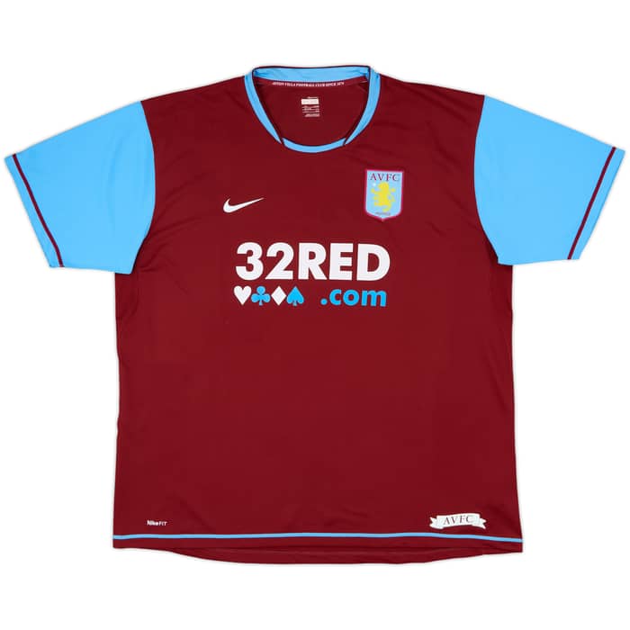 2007-08 Aston Villa Home Shirt Young #7 - 7/10 - (XXL)