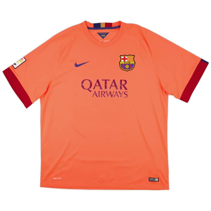 2014-15 Barcelona Away Shirt Messi #10 - 10/10 - (XXL)