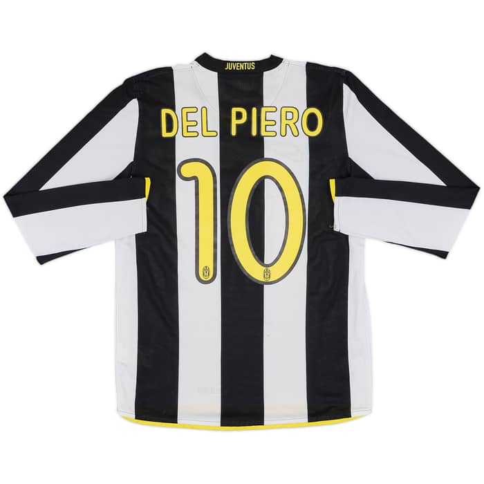 2008-09 Juventus Home L/S Shirt Del Piero #10 - 7/10 - (M)