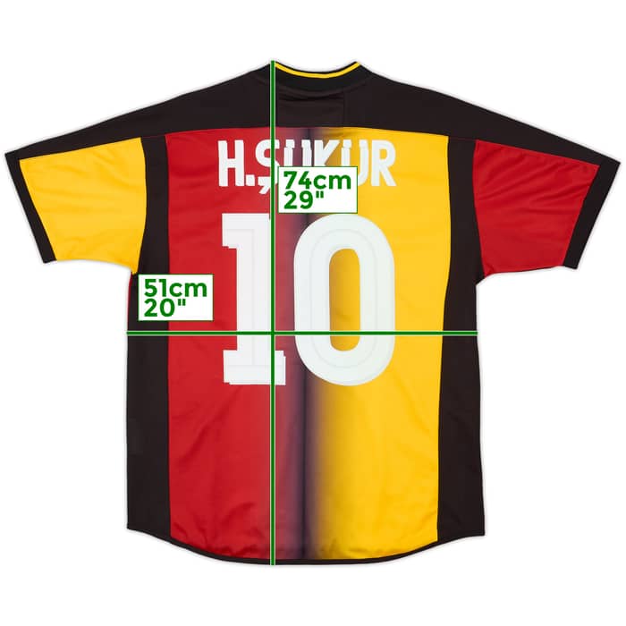 2003-04 Galatasaray Home Shirt H.Sukur #10 - 6/10 - (S)