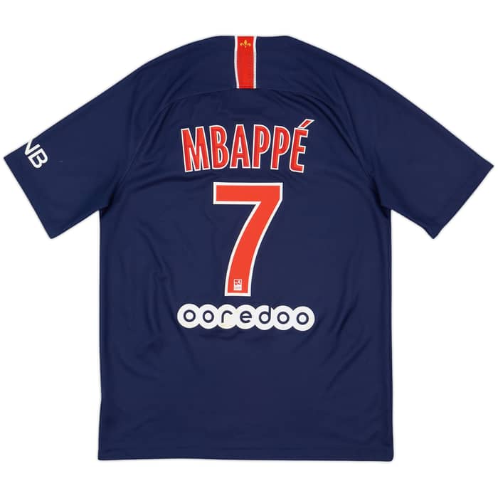 2018-19 Paris Saint-Germain Home Shirt Mbappe #7 - 6/10 - (M)