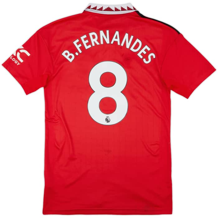 2022-23 Manchester United Home Shirt B.Fernandes #8 - 7/10 - (S)