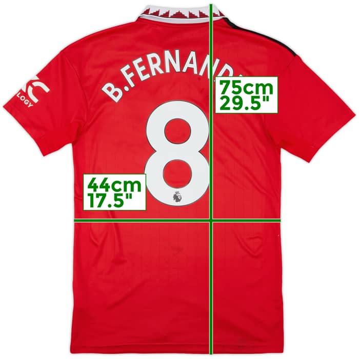 2022-23 Manchester United Home Shirt B.Fernandes #8 - 7/10 - (S)