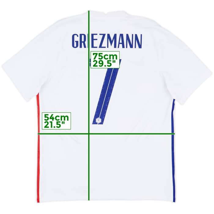 2020-21 France Away Shirt Griezmann #7 - 8/10 - (L)