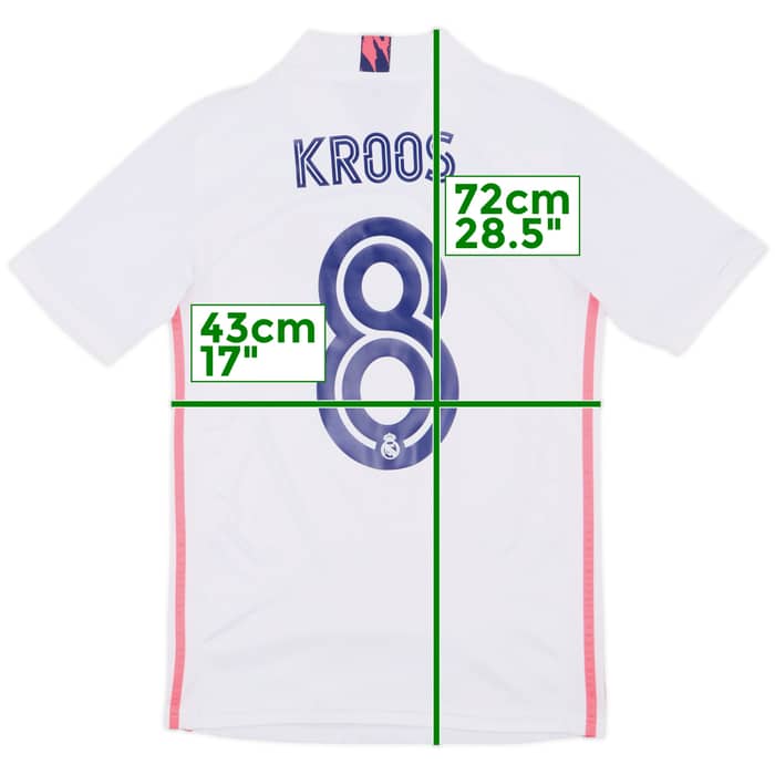2020-21 Real Madrid Home Shirt Kroos #8 - 8/10 - (XS)