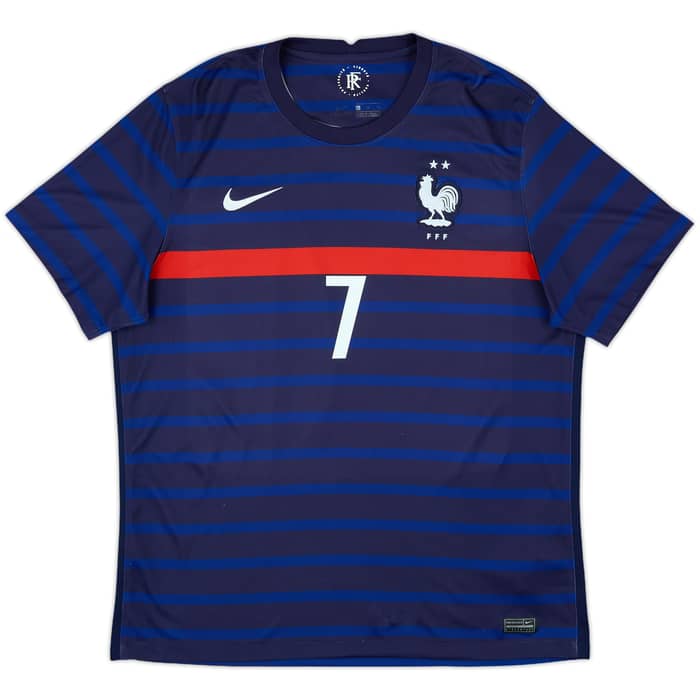 2020-21 France Home Shirt Griezmann #7 - 7/10 - (XL)