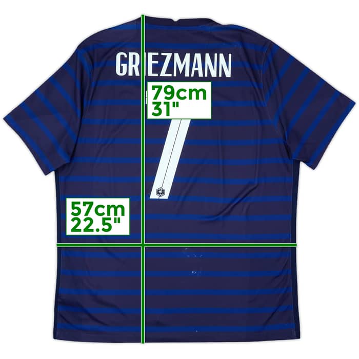 2020-21 France Home Shirt Griezmann #7 - 7/10 - (XL)