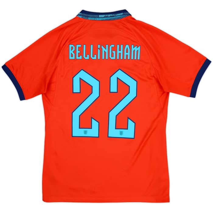 2022-23 England Away Shirt Bellingham #22 - 8/10 - (S)