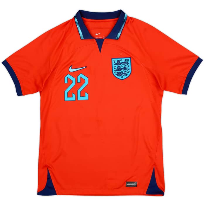 2022-23 England Away Shirt Bellingham #22 - 8/10 - (S)