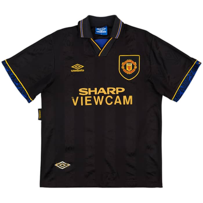 1993-95 Manchester United Away Shirt Cantona #7 - 6/10 - (M)