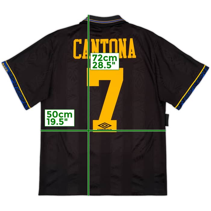 1993-95 Manchester United Away Shirt Cantona #7 - 6/10 - (M)