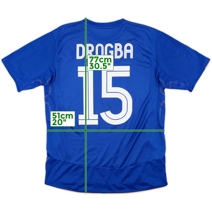 2005-06 Chelsea Centenary Home Shirt Drogba #15 - 7/10 - (L)