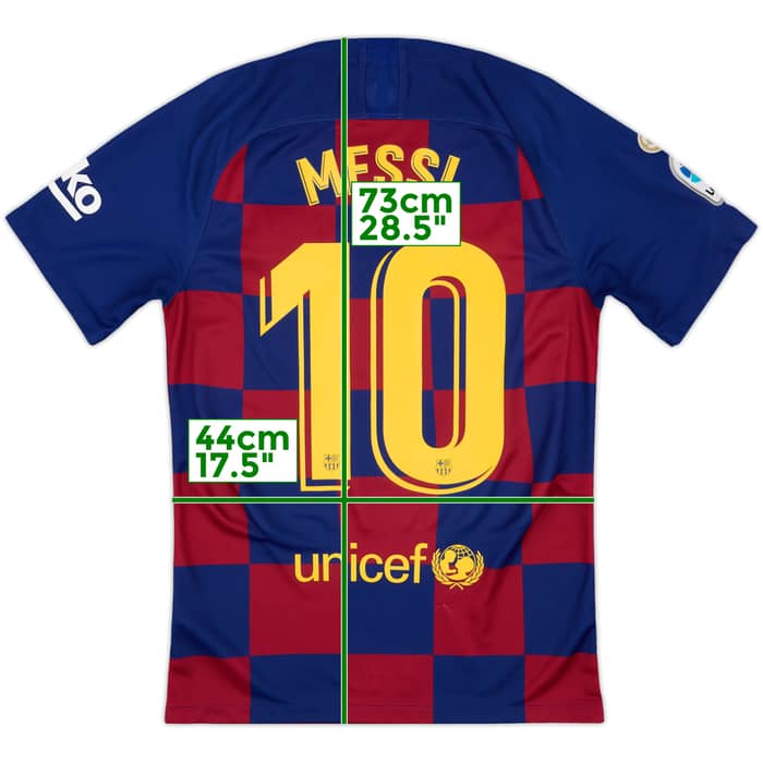 2019-20 Barcelona Home Shirt Messi #10 - 8/10 - (S)