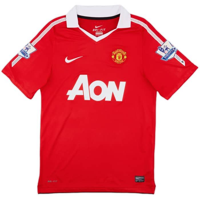2010-11 Manchester United Home Shirt Chicharito #14 - 9/10 - (S)