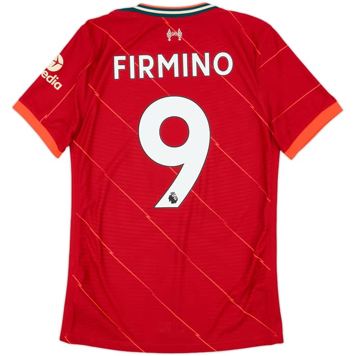 2021-22 Liverpool Authentic Home Shirt Firmino #9 - 10/10 - (S)