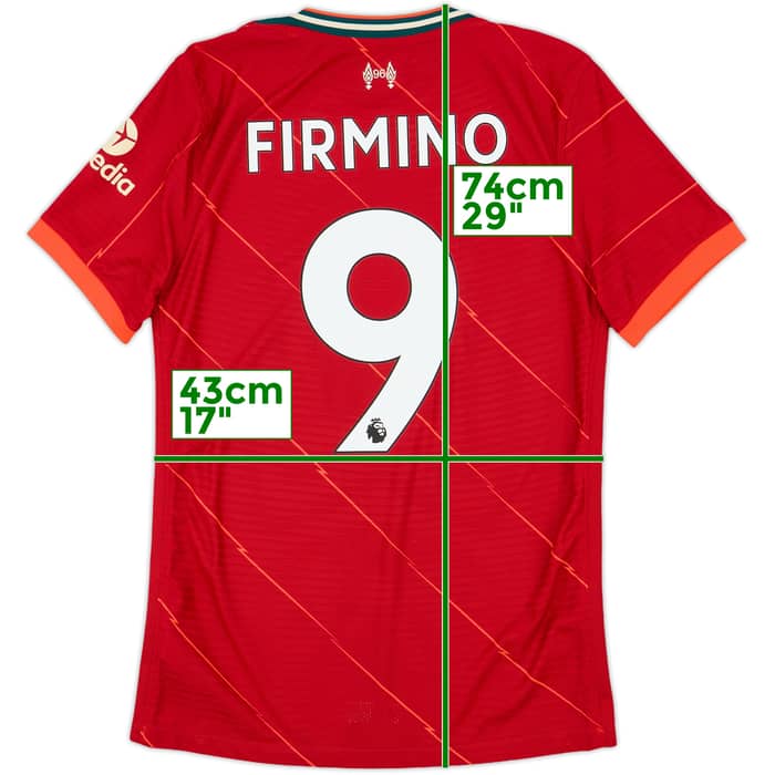 2021-22 Liverpool Authentic Home Shirt Firmino #9 - 10/10 - (S)