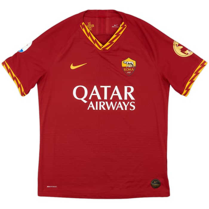 2019-20 Roma Authentic Home Shirt De Rossi #16 - 8/10 - (L)