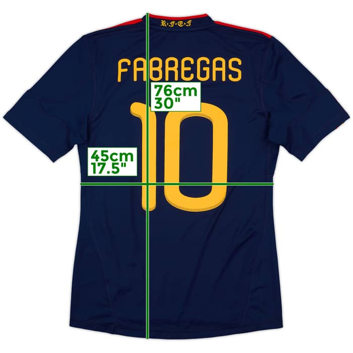 2010-11 Spain Away Shirt Fabregas #10 - 10/10 - (S)