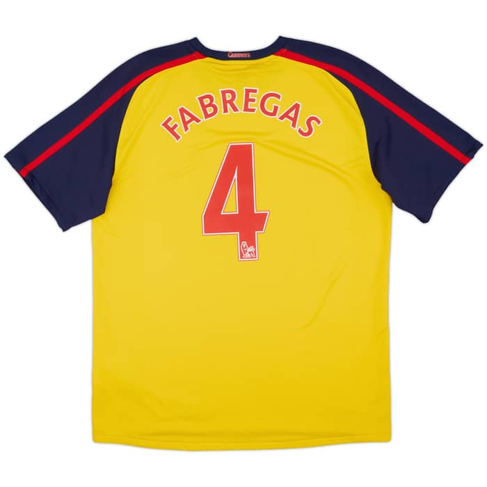 2008-09 Arsenal Away Shirt Fabregas #4 - 8/10 - (L)