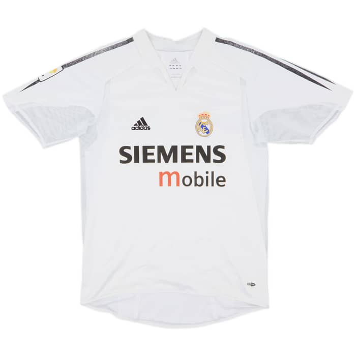 2004-05 Real Madrid Player Issue Home Shirt Zidane #5 - 7/10 - (M)