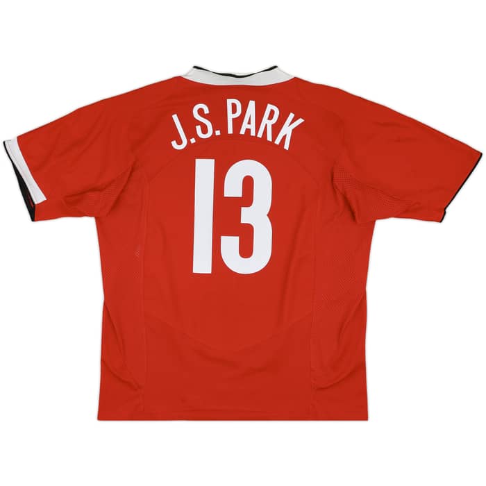 2004-06 Manchester United Home Shirt J.S.Park #13 - 7/10 - (XXL)