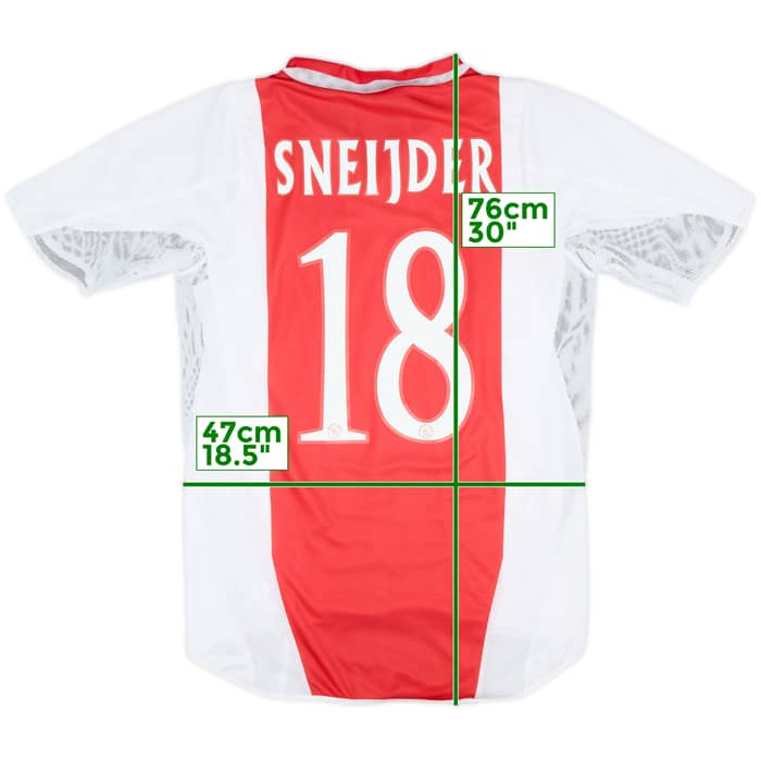 2004-05 Ajax Player Issue Home Shirt Sneijder #18 - 7/10 - (S)