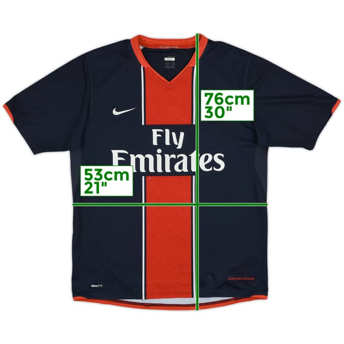 2007-08 Paris Saint-Germain Home Shirt - 4/10 - (M)