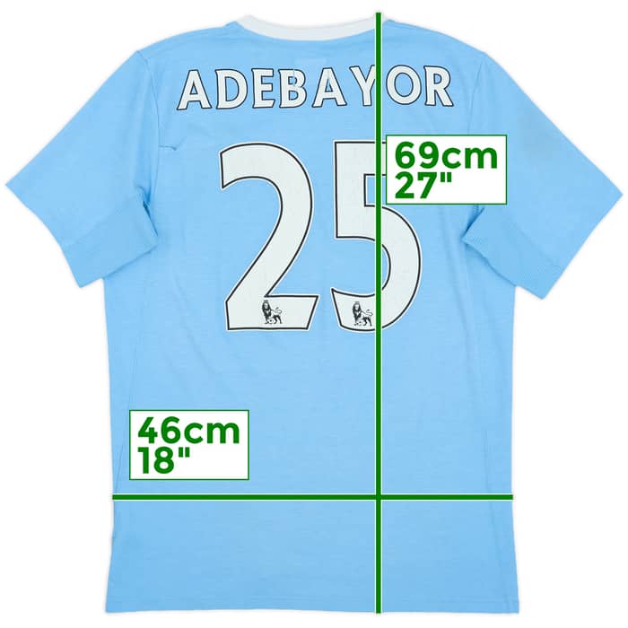 2009-10 Manchester City Home Shirt Adebayor #25 - 5/10 - (S)