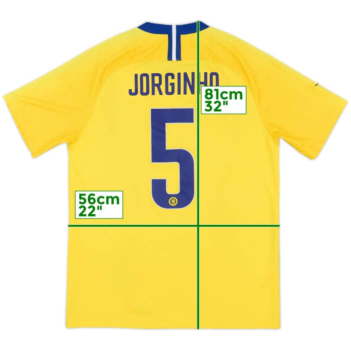 2018-19 Chelsea Away Shirt Jorginho #5 - 5/10 - (L)