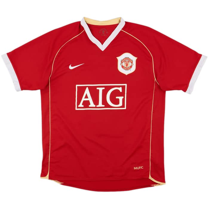 2006-07 Manchester United Home Shirt Solskjaer #20 - 5/10 - (M)