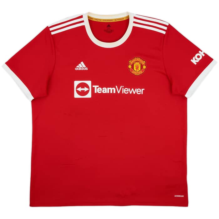 2021-22 Manchester United Home Shirt B.Fernandes #18 - 7/10 - (XXL)