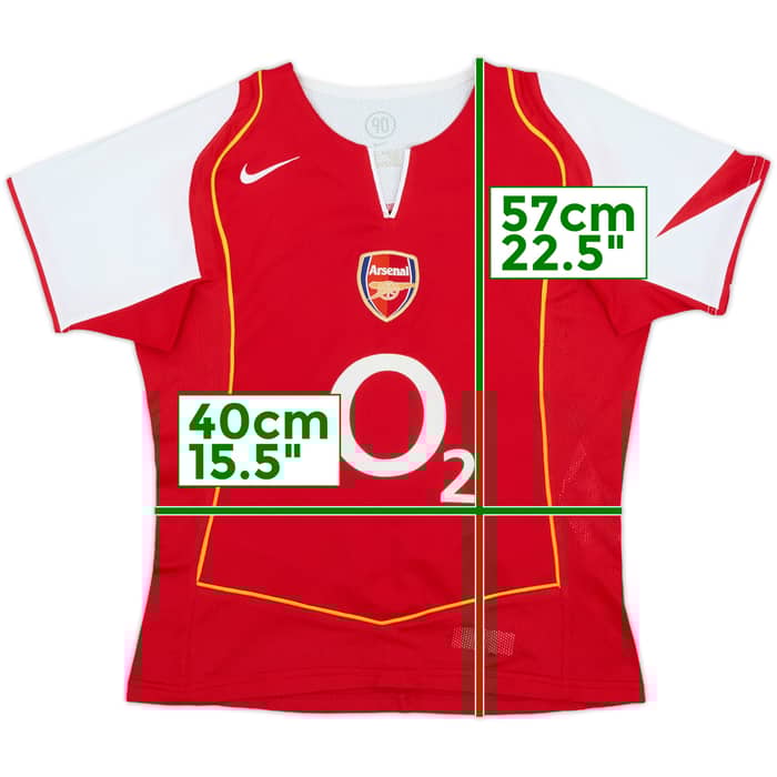 2004-05 Arsenal Home Shirt - 9/10 - (Women's S)