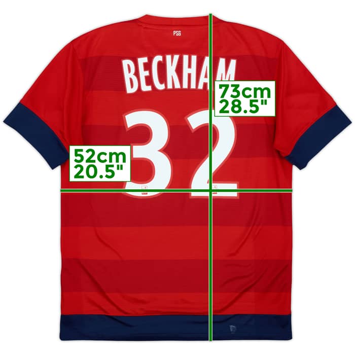 2012-13 Paris Saint-Germain Away Shirt Beckham #32 - 7/10 - (M)