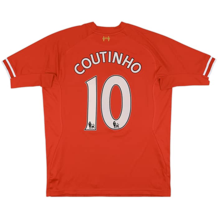 2013-14 Liverpool Home Shirt Coutinho #10 - 5/10 - (XL)