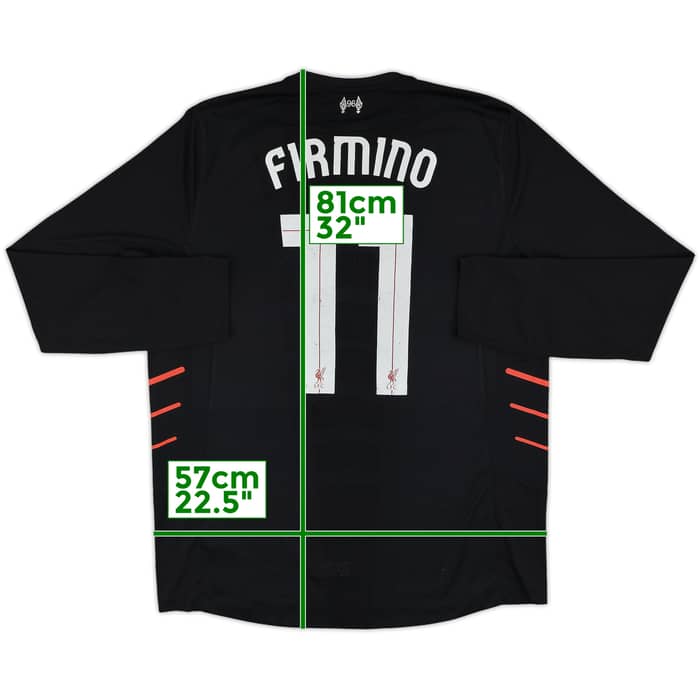 2016-17 Liverpool Away L/S Shirt Firmino #11 - 7/10 - (XL)