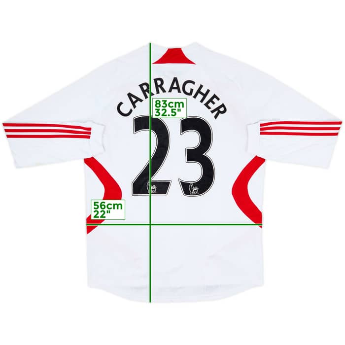 2007-08 Liverpool Away L/S Shirt Carragher #23 - 4/10 - (L)