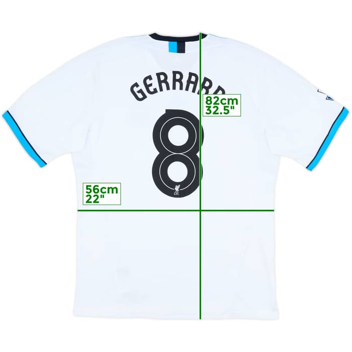 2011-12 Liverpool Third Shirt Gerrard #8 - 8/10 - (XL)