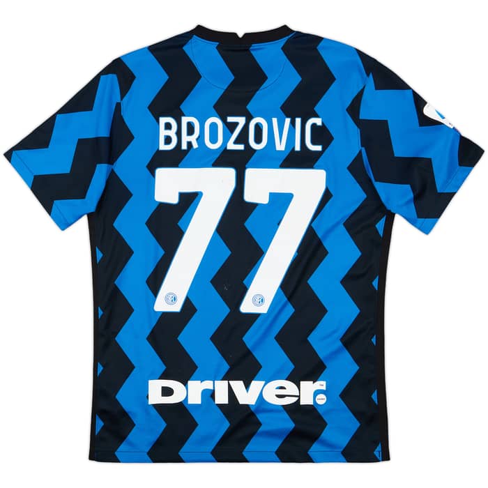 2020-21 Inter Milan Home Shirt Brozovic #77 - 7/10 - (M)