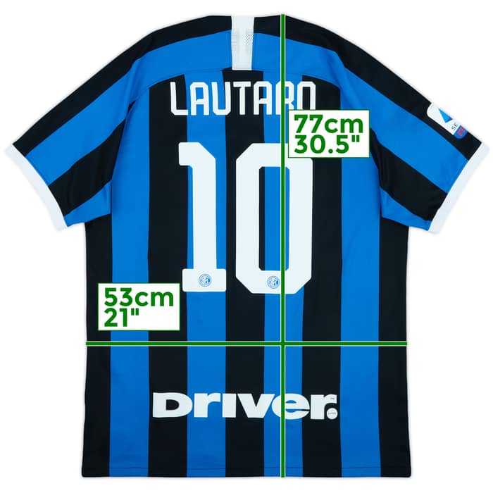 2019-20 Inter Milan Home Shirt Lautaro #10 - 9/10 - (L)