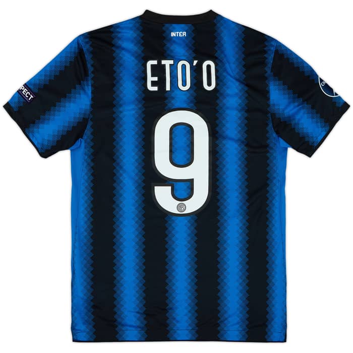 2010-11 Inter Milan Home Shirt Eto'o #9 - 10/10 - (M)