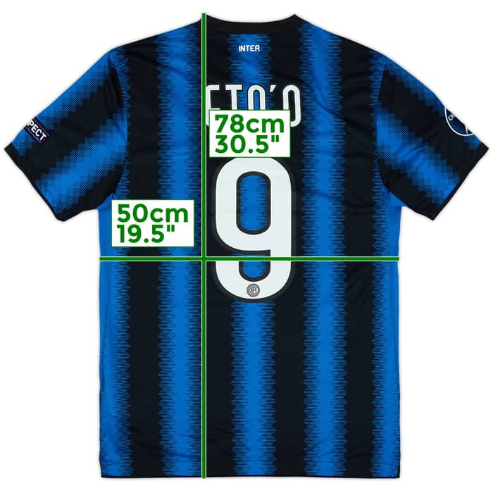 2010-11 Inter Milan Home Shirt Eto'o #9 - 10/10 - (M)