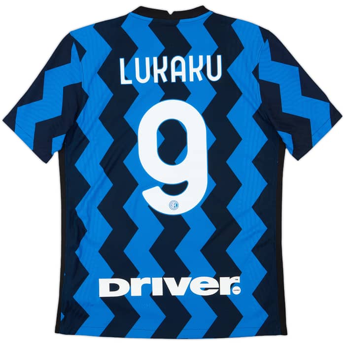 2020-21 Inter Milan Authentic Home Shirt Lukaku #9 - 10/10 - (M)