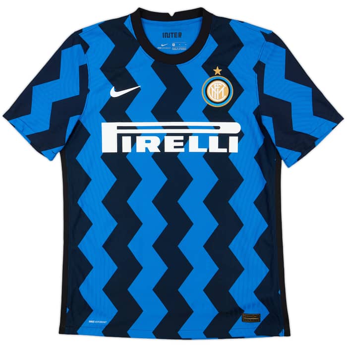 2020-21 Inter Milan Authentic Home Shirt Lukaku #9 - 10/10 - (M)