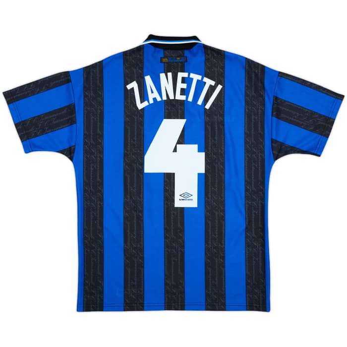 1997-98 Inter Milan Home Shirt Zanetti #4 - 8/10 - (M)