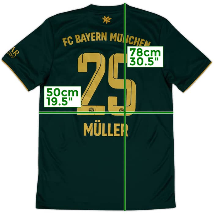 2021-22 Bayern Munich Oktoberfest Shirt Muller #25 (M)
