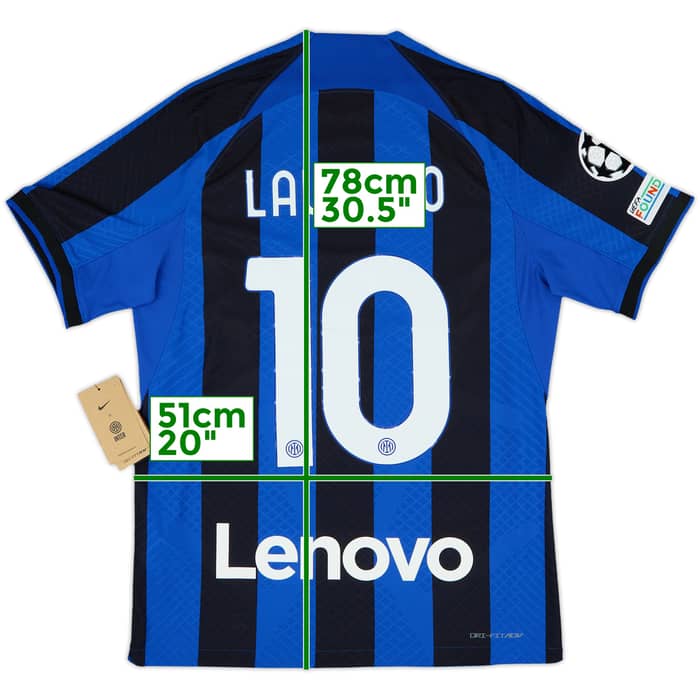 2022-23 Inter Milan Authentic Home Shirt Lautaro #10 (M)