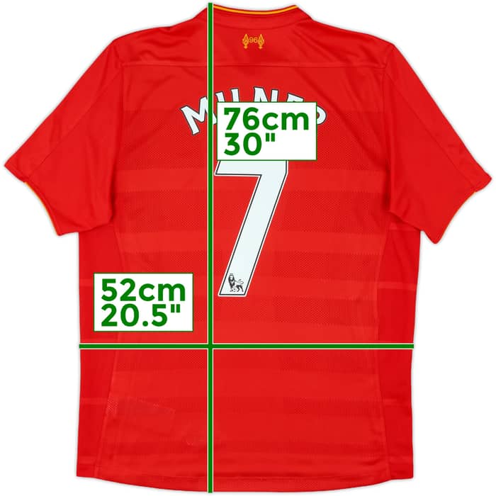 2016-17 Liverpool Home Shirt Milner #7 - 9/10 - (M)